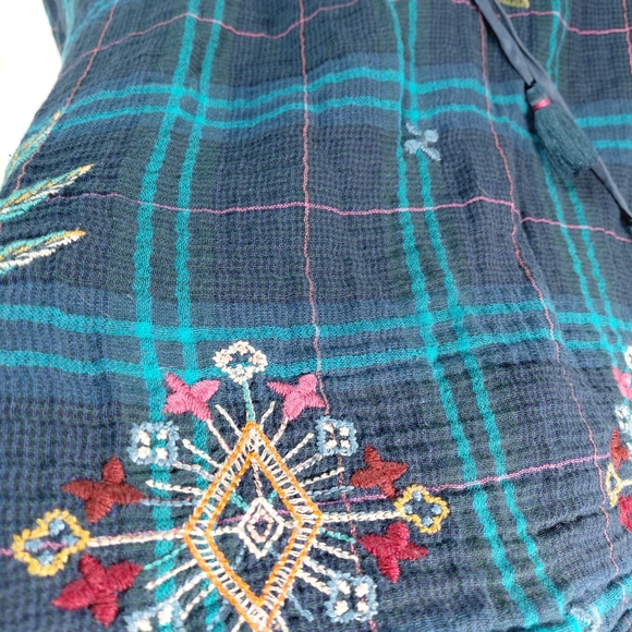 Johnny Was embroidered silk blendFrancisca blouse - Picture 7 of 15